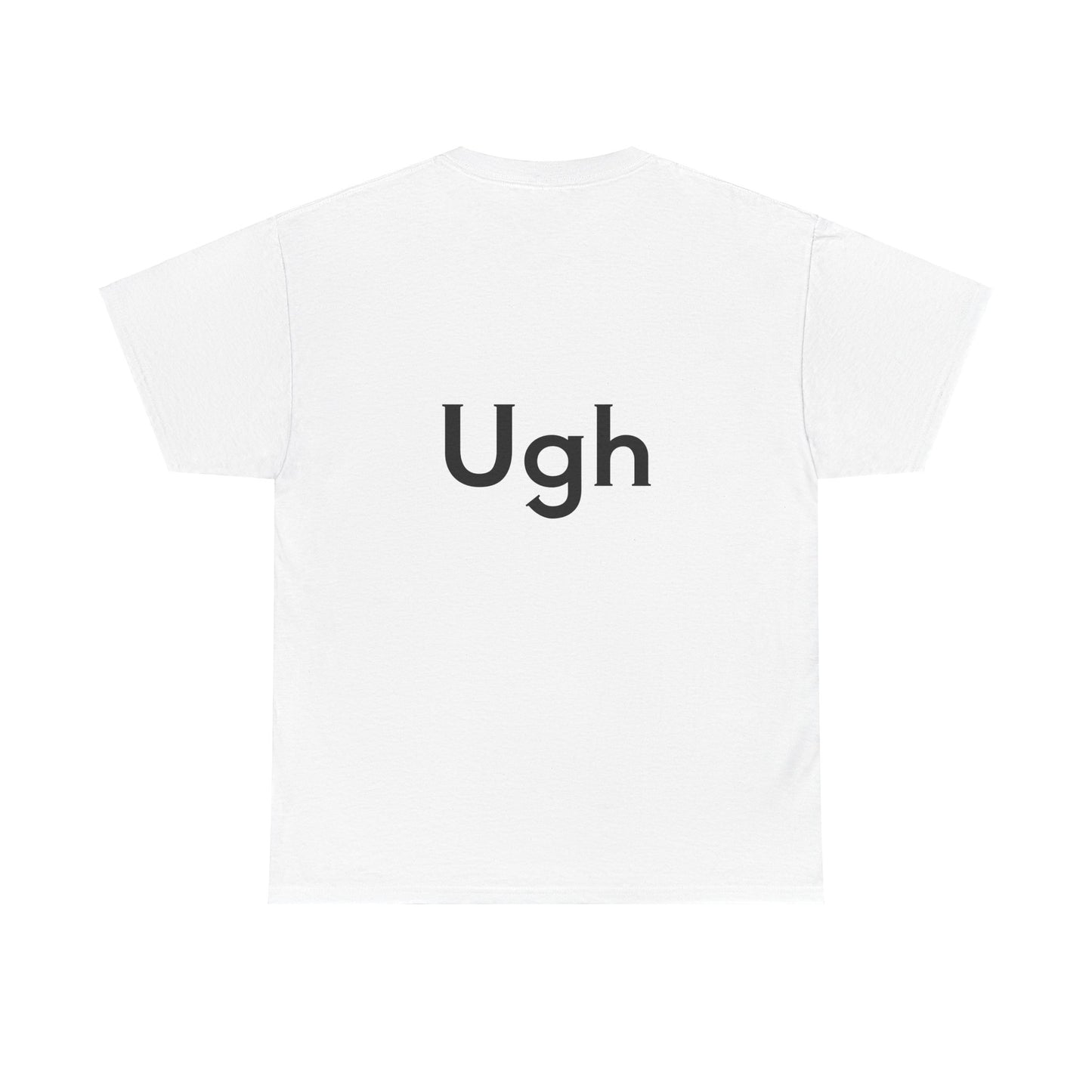 Unisex Heavy Cotton Tee - Backgammon Design with 'Ugh' Message