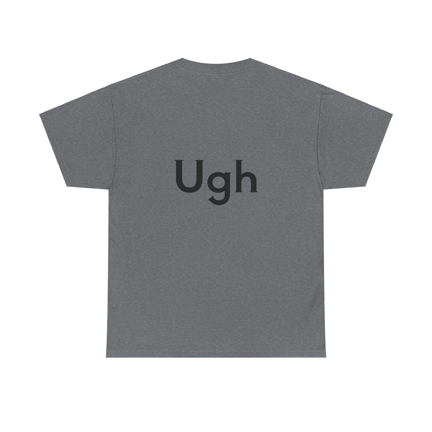 Unisex Heavy Cotton Tee - Backgammon Design with 'Ugh' Message