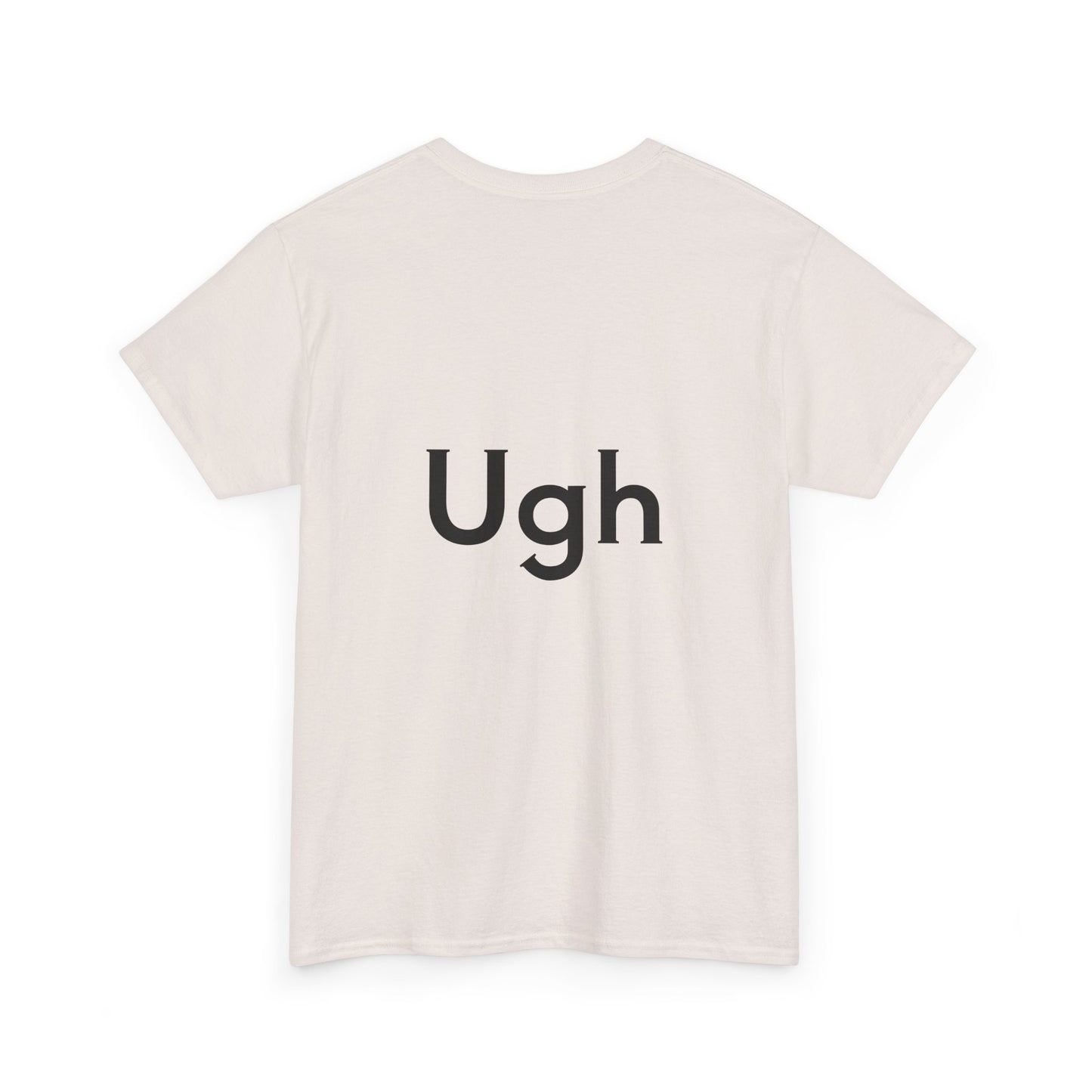 Unisex Heavy Cotton Tee - Backgammon Design with 'Ugh' Message