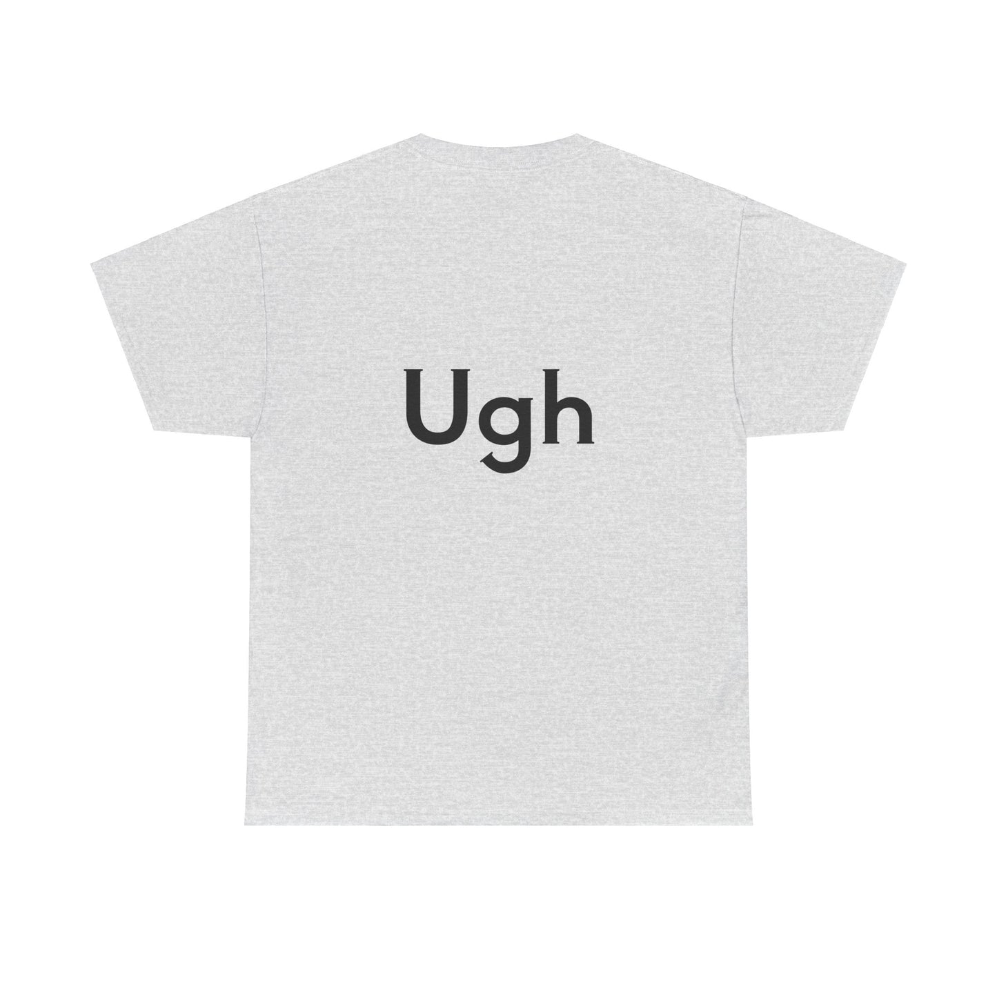 Unisex Heavy Cotton Tee - Backgammon Design with 'Ugh' Message