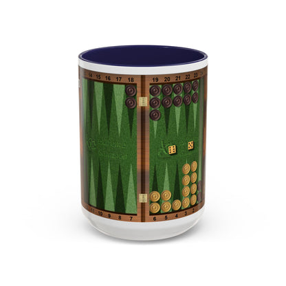 Backgammon-Themed Accent "Ugh" Coffee Mug - Perfect for Game Night & Coffee Lovers