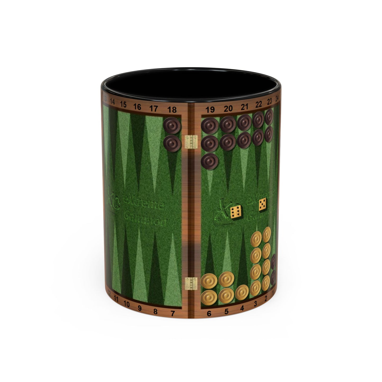 Backgammon-Themed Accent "Ugh" Coffee Mug - Perfect for Game Night & Coffee Lovers