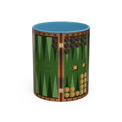 Backgammon-Themed Accent "Ugh" Coffee Mug - Perfect for Game Night & Coffee Lovers