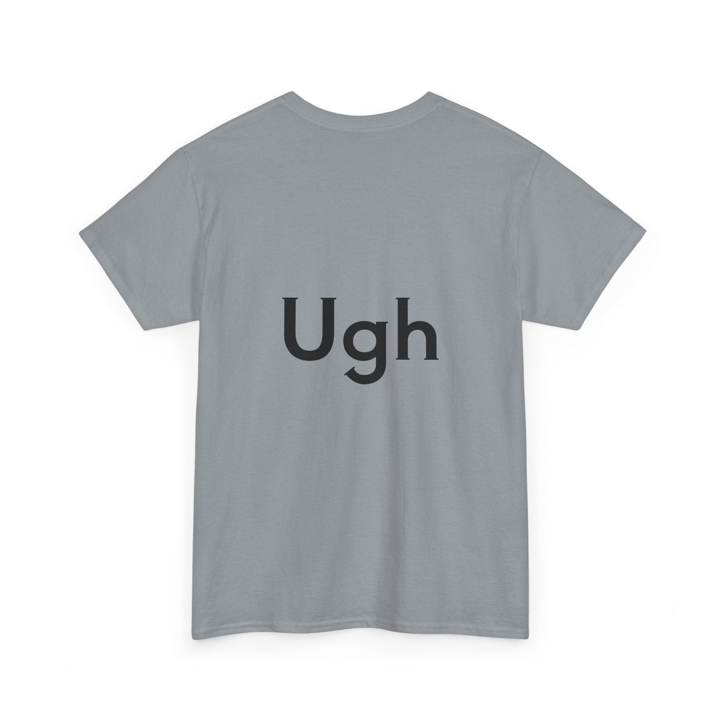 Unisex Heavy Cotton Tee - Backgammon Design with 'Ugh' Message