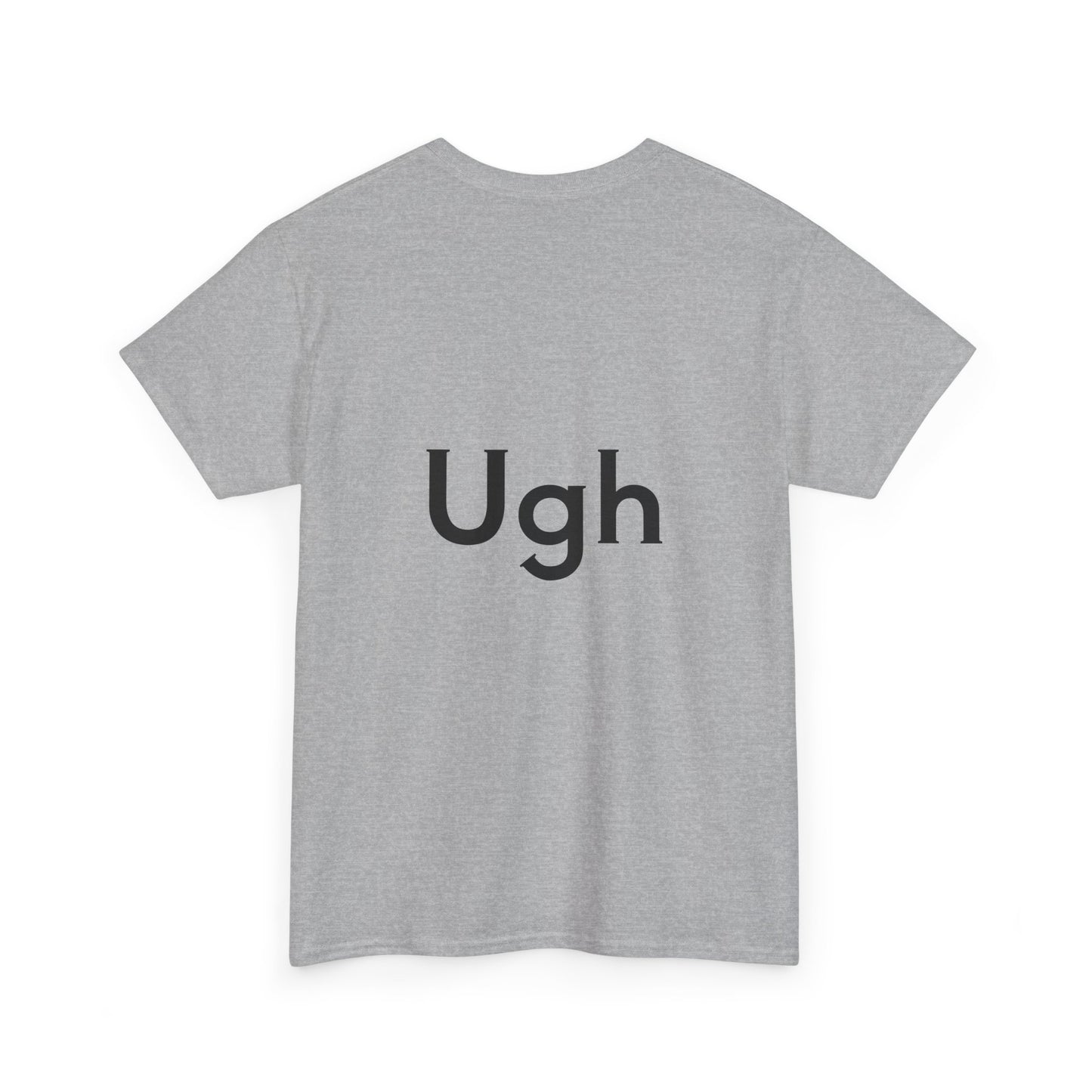 Unisex Heavy Cotton Tee - Backgammon Design with 'Ugh' Message