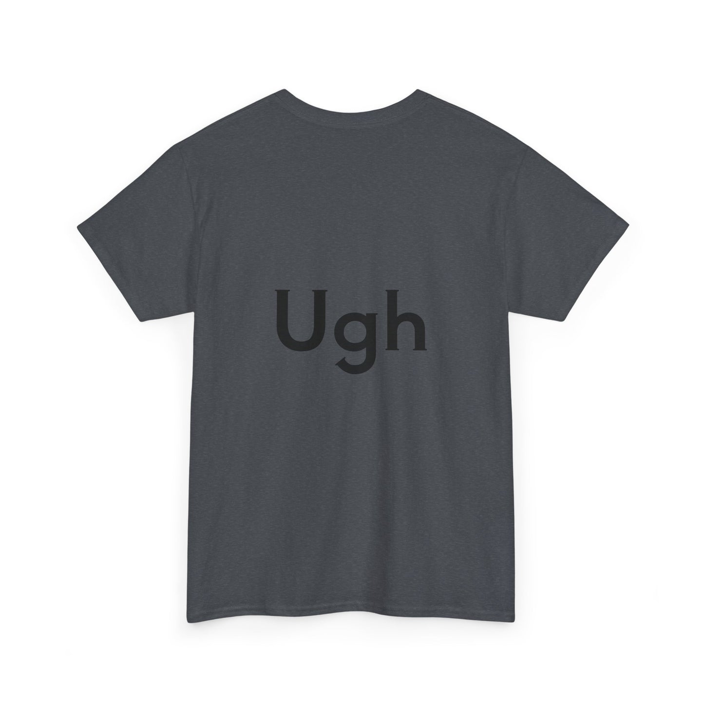 Unisex Heavy Cotton Tee - Backgammon Design with 'Ugh' Message