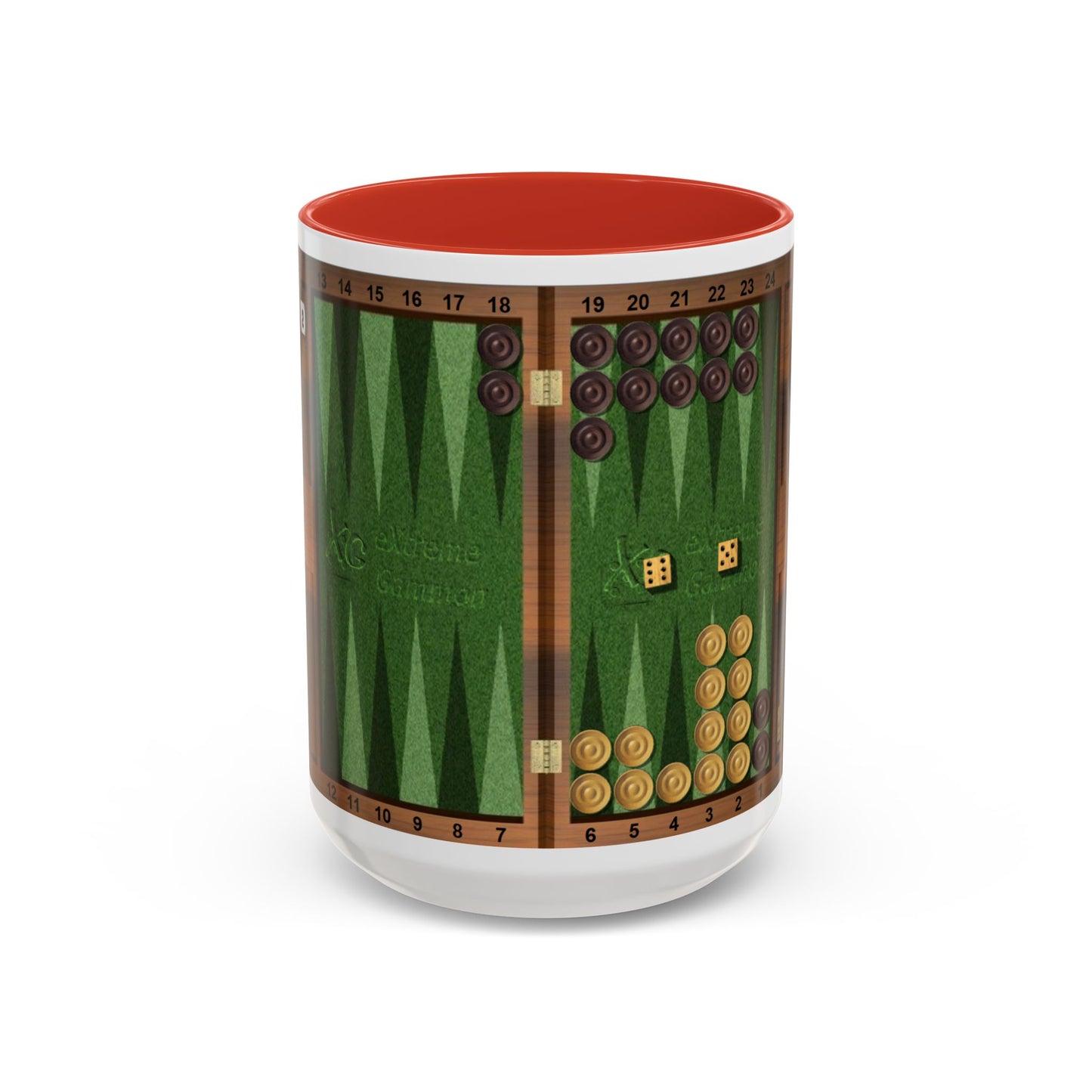 Backgammon-Themed Accent "Ugh" Coffee Mug - Perfect for Game Night & Coffee Lovers