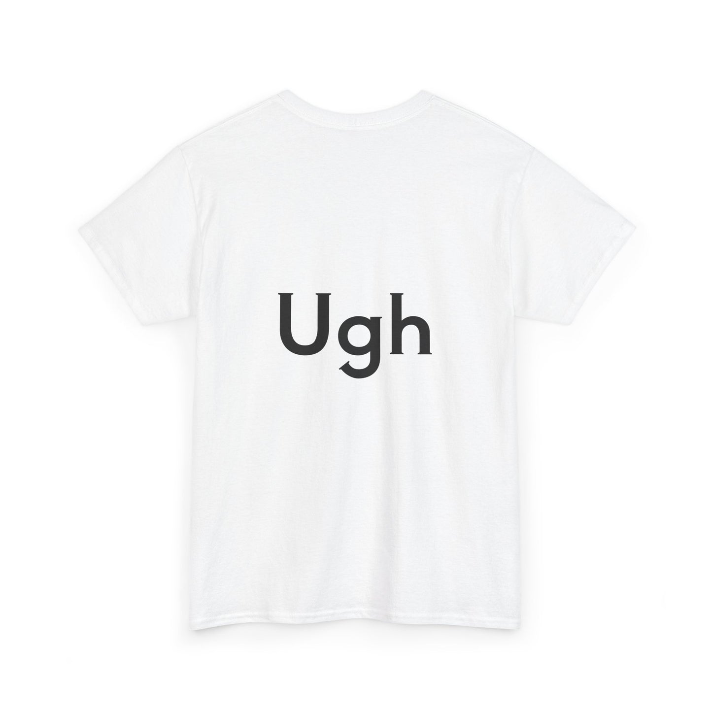 Unisex Heavy Cotton Tee - Backgammon Design with 'Ugh' Message