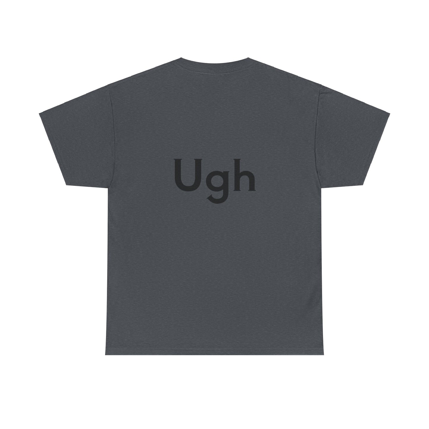 Unisex Heavy Cotton Tee - Backgammon Design with 'Ugh' Message