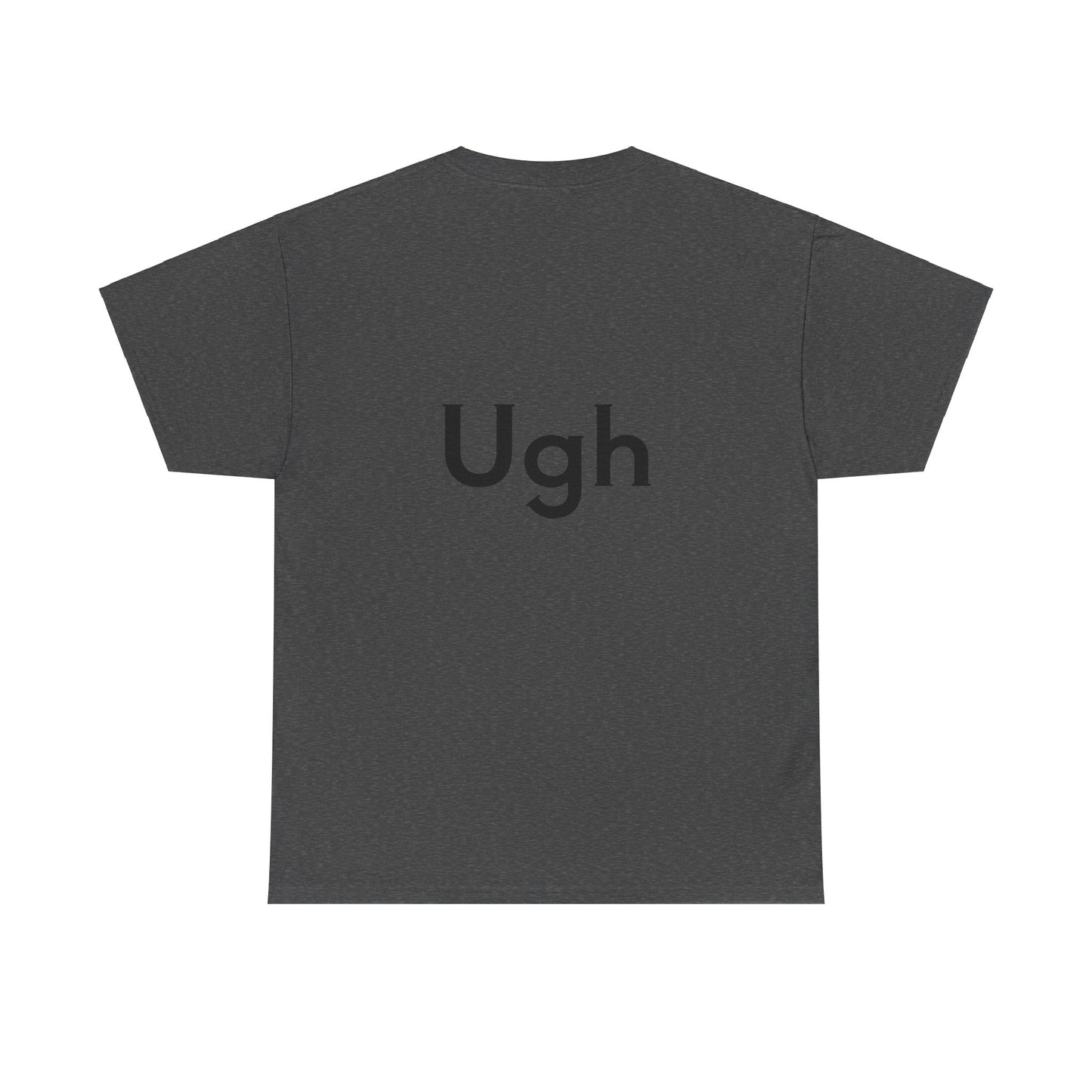 Unisex Heavy Cotton Tee - Backgammon Design with 'Ugh' Message