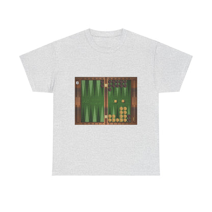 Unisex Heavy Cotton Tee - Backgammon Design with 'Ugh' Message