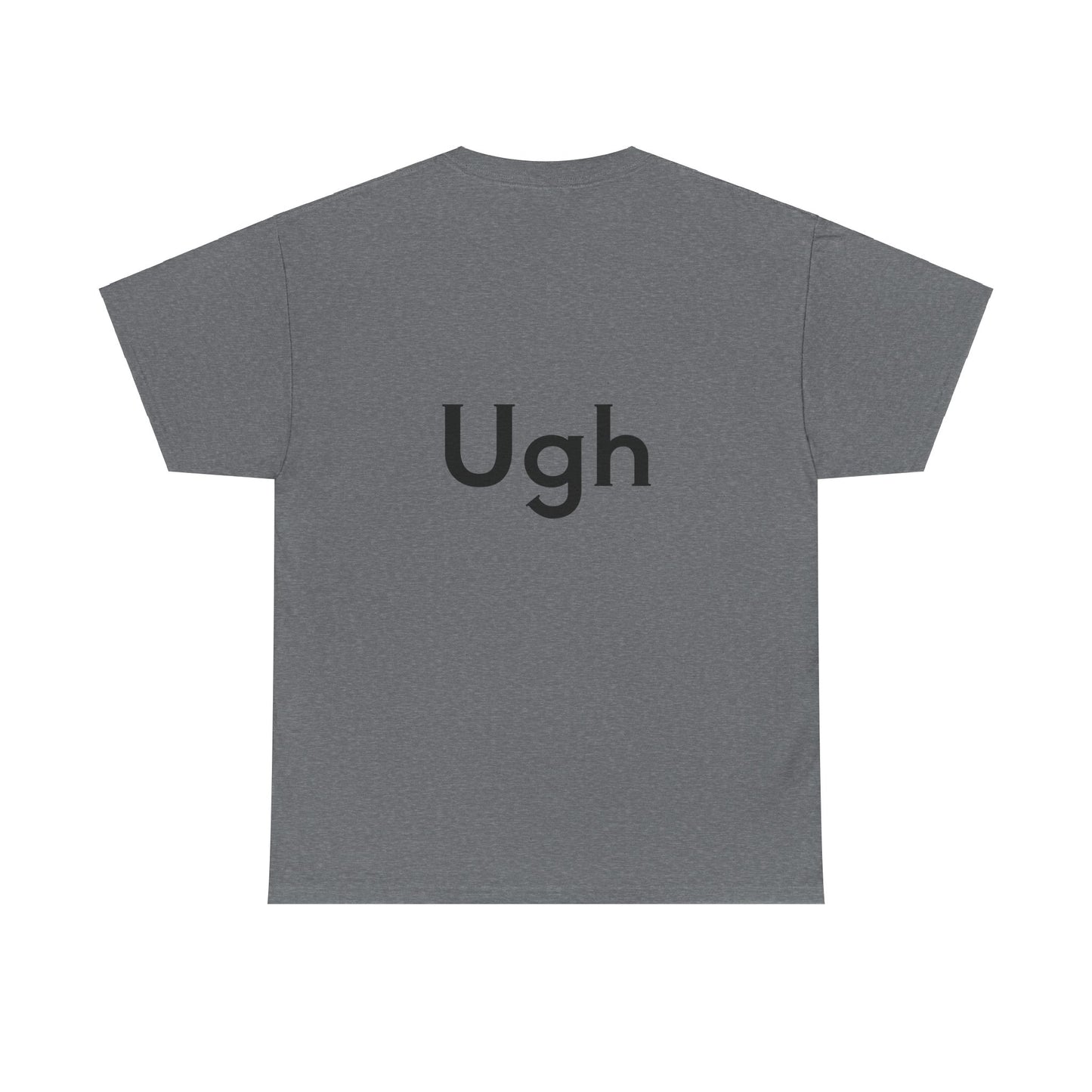 Unisex Heavy Cotton Tee - Backgammon Design with 'Ugh' Message