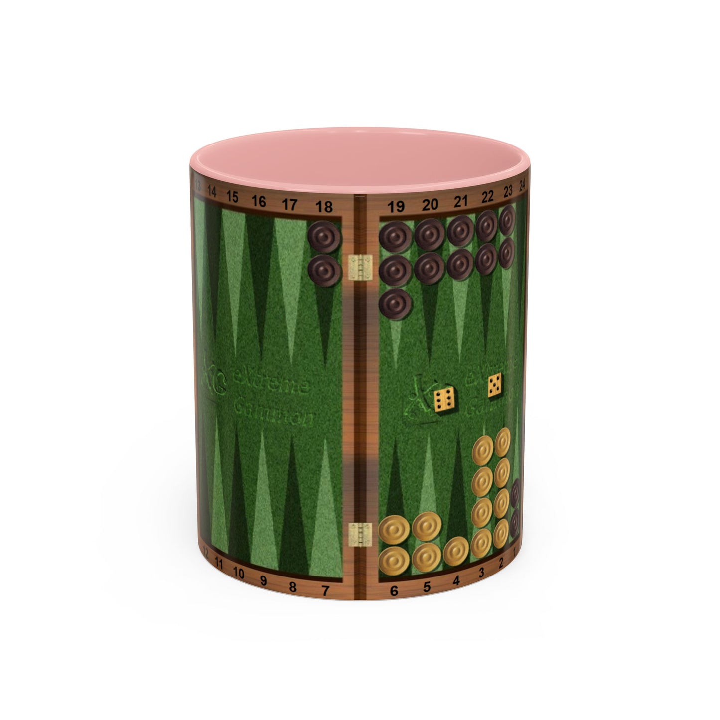 Backgammon-Themed Accent "Ugh" Coffee Mug - Perfect for Game Night & Coffee Lovers