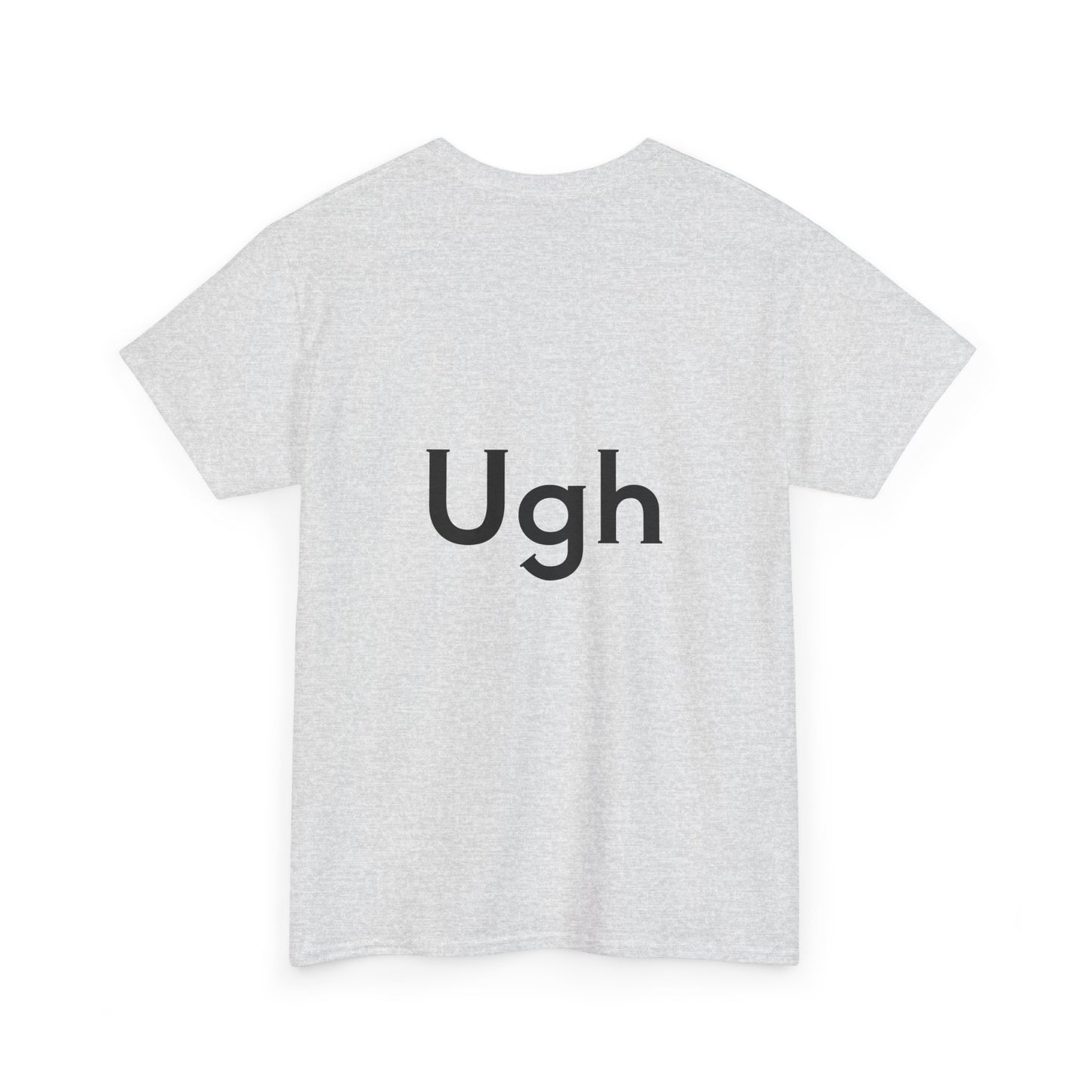 Unisex Heavy Cotton Tee - Backgammon Design with 'Ugh' Message