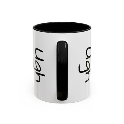 Backgammon-Themed Accent "Ugh" Coffee Mug - Perfect for Game Night & Coffee Lovers