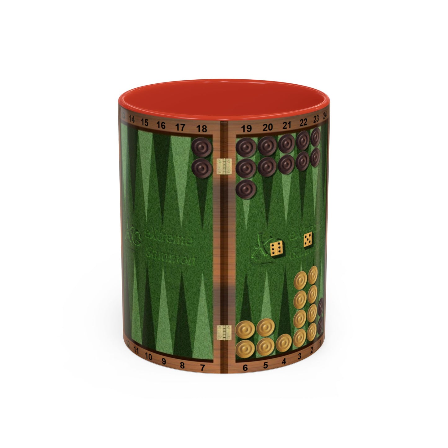 Backgammon-Themed Accent "Ugh" Coffee Mug - Perfect for Game Night & Coffee Lovers