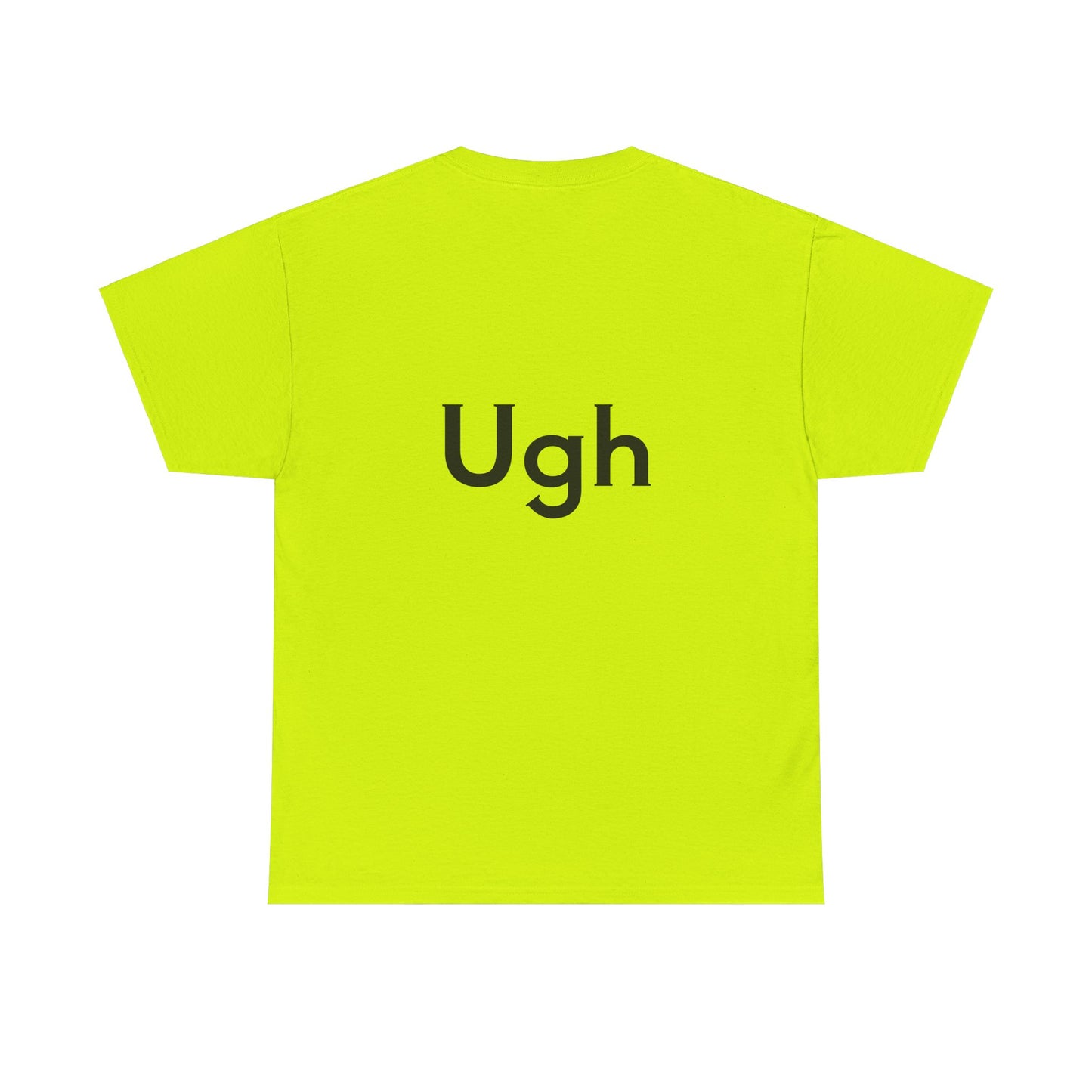 Unisex Heavy Cotton Tee - Backgammon Design with 'Ugh' Message