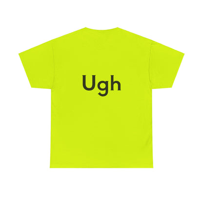 Unisex Heavy Cotton Tee - Backgammon Design with 'Ugh' Message