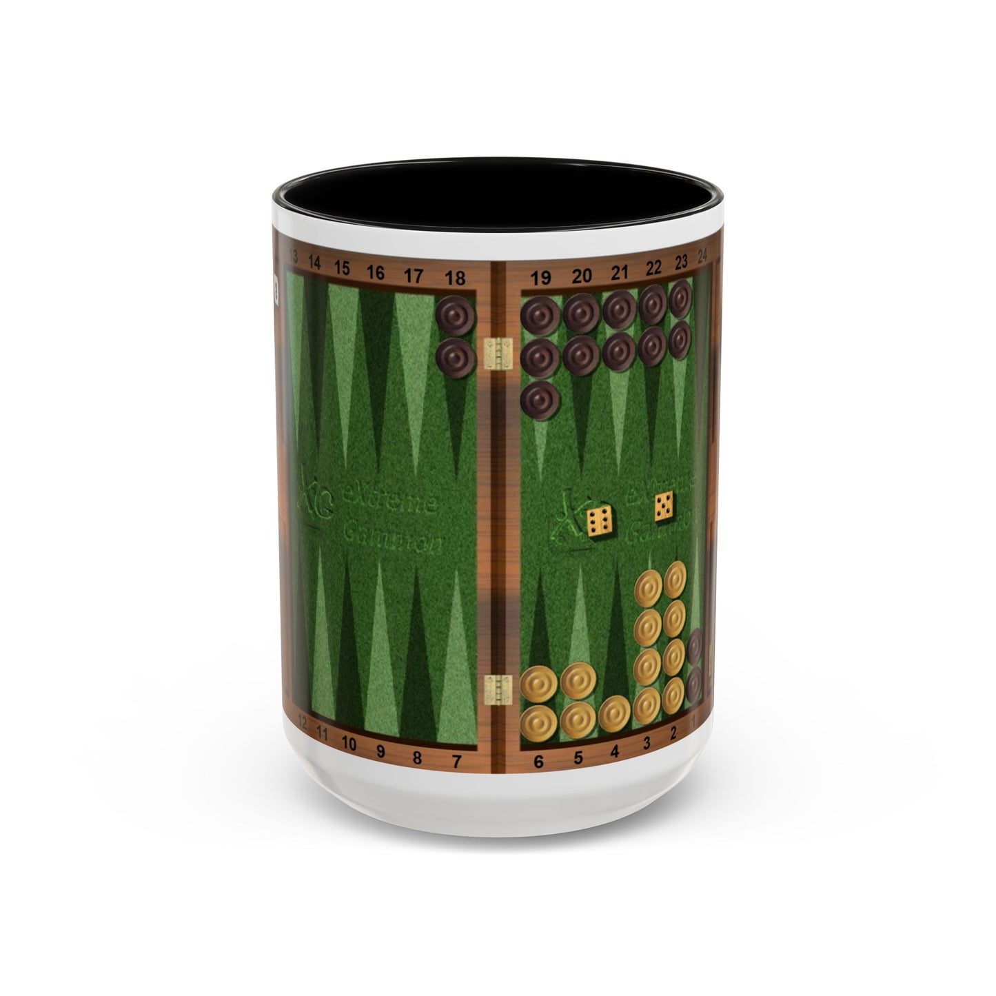 Backgammon-Themed Accent "Ugh" Coffee Mug - Perfect for Game Night & Coffee Lovers