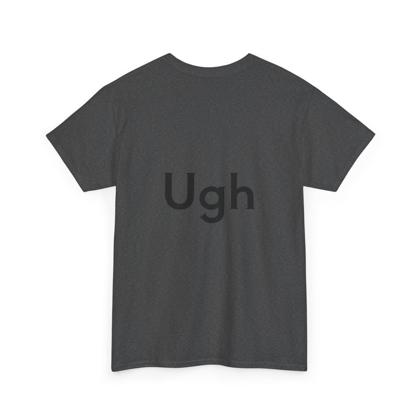 Unisex Heavy Cotton Tee - Backgammon Design with 'Ugh' Message